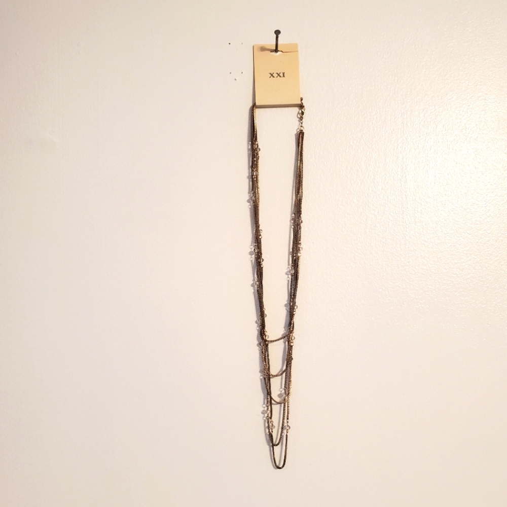 Layered Necklace with Beading XXI
